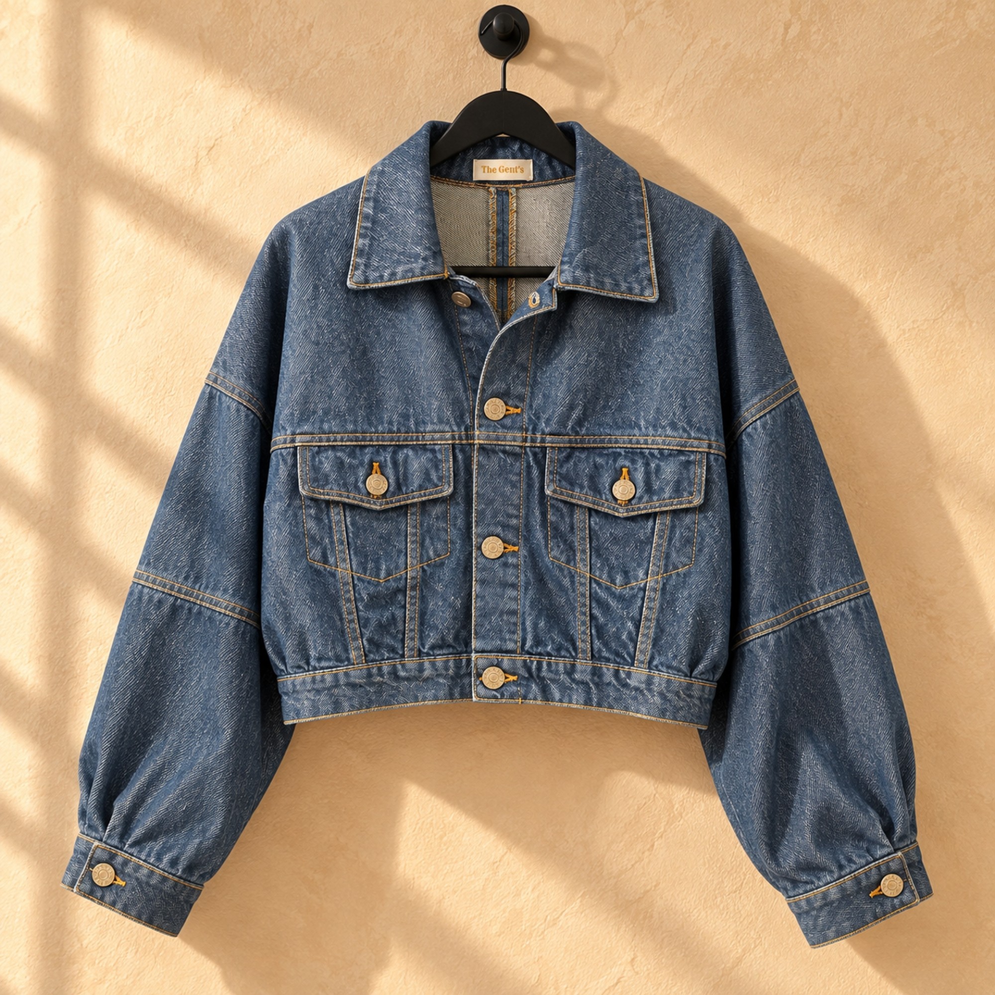 DENIM BOMBER JACKET