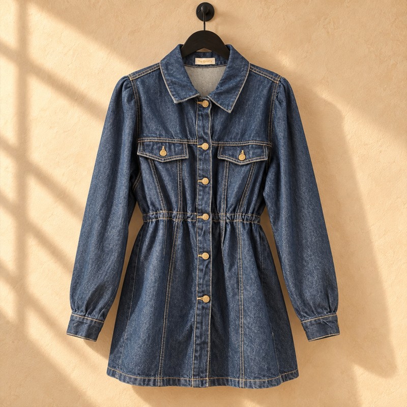 DENIM MINI DRESS